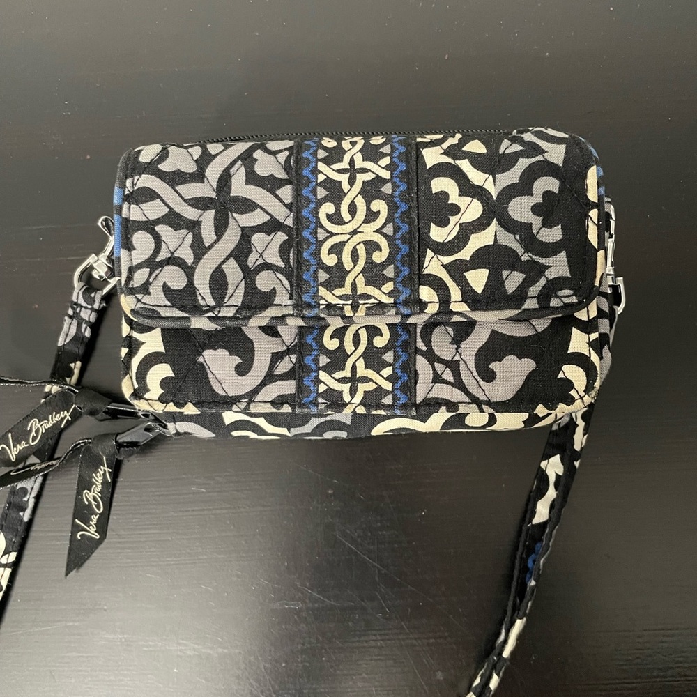 Vera Bradley wallet with cross body strap